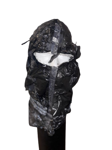 plastic bag ski mask